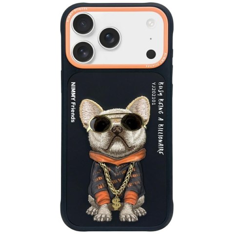 Etui Nimmy Glasses Cool Dog do iPhone 17 Pro Max czarny