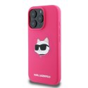 Karl Lagerfeld KLHMP16XSCHPPLF iPhone 16 Pro Max 6.9" fuksja/fuschia hardcase Silicone Choupette Head Print MagSafe