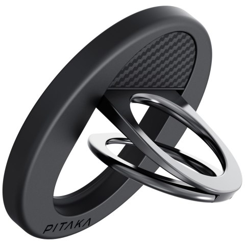 Uchwyt magnetyczny PITAKA MagEZ Grip 3 MagSafe do telefonu czarno szary