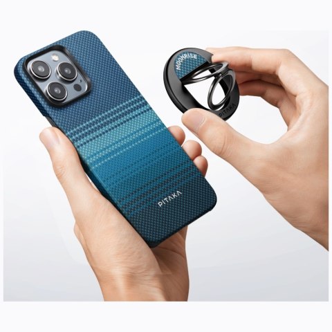 Uchwyt magnetyczny PITAKA MagEZ Grip 3 MagSafe do telefonu moonrise