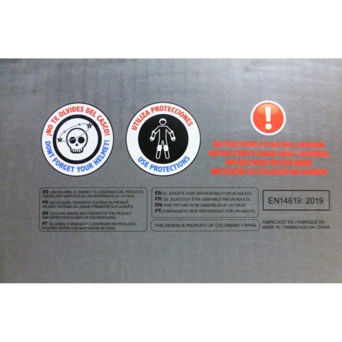 Hulajnoga Colorbaby Poliuretan Aluminium Stal Czarny