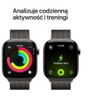 Watch Series 11 GPS + Cellular koperta 42 mm z tytanu w kolorze łupku, bransoleta mediolańska w kolorze łupku