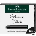 Wkład do atramentu do pióra Faber-Castell Czarny 6 Części (10 Sztuk)