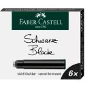 Wkład do atramentu do pióra Faber-Castell Czarny 6 Części (10 Sztuk)
