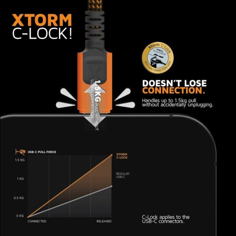 Kabel USB Xtorm CXX2006 Pomarańczowy