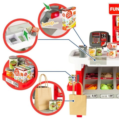 Supermarket z zabawkami Funville Funmart 55,5 x 75 x 29 cm
