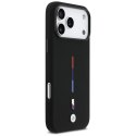 Etui BMW M Silicon Tricolor Line MagSafe do iPhone 17 Pro Max / 18 Pro Max czarny