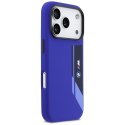 Etui BMW M Silicon Vertical Logo MagSafe do iPhone 17 Pro granatowy