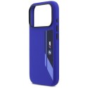 Etui BMW M Silicon Vertical Logo MagSafe do iPhone 17 Pro granatowy