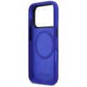 Etui BMW M Silicon Vertical Logo MagSafe do iPhone 17 Pro granatowy