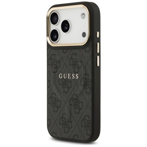 Etui Guess 4G PU Classic Logo MagSafe do iPhone 17 Pro czarny