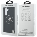 Etui Karl Lagerfeld Silicone Karl&Choupette Heads MagSafe do Samsung Galaxy S25 FE czarny