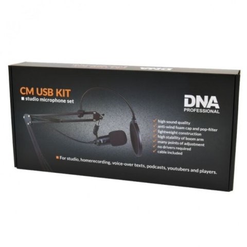 DNA CM USB KIT - Mikrofon pojemnościowy USB zestaw r