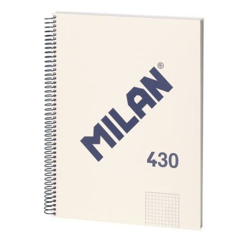 Księga Pierścieni Milan 430 Beżowy A4 80 Kartki (3 Sztuk)
