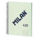 Księga Pierścieni Milan 430 Kolor Zielony A4 80 Kartki (3 Sztuk)