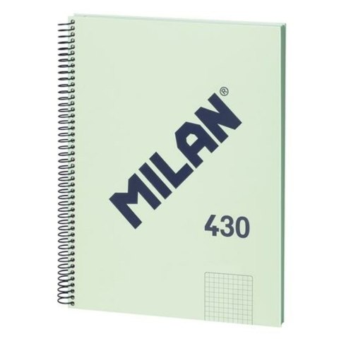 Księga Pierścieni Milan 430 Kolor Zielony A4 80 Kartki (3 Sztuk)