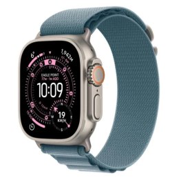Watch Ultra 3 GPS + Cellular koperta 49 mm z tytanu w kolorze naturalnym, opaska Alpine w kolorze jasnoniebieskim - rozmiar M