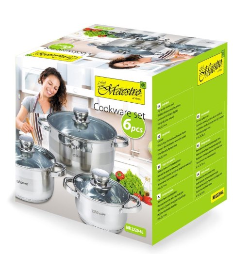 Zestaw garnków 6 el MR-2220-6L MAESTRO
