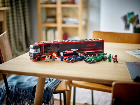 LEGO City 60445 - F1 Ciężarówka z bolidami RB20 i AMR24 F1