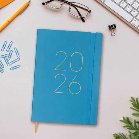 Kalendarz książkowy Finocam FLEXI Niebieski A5 14,8 x 21 cm 2026