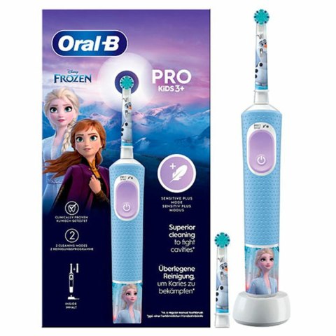 Elektryczna Szczoteczka do Zębów Oral-B Frozen Czarny Wielokolorowy (2 Części) (2 Sztuk)