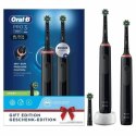 Elektryczna Szczoteczka do Zębów Oral-B Pro 3 3900 Czarny (2 Sztuk)