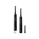 Elektryczna Szczoteczka do Zębów Oral-B Pro 3 3900 Czarny (2 Sztuk)