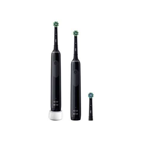 Elektryczna Szczoteczka do Zębów Oral-B Pro 3 3900 Czarny (2 Sztuk)