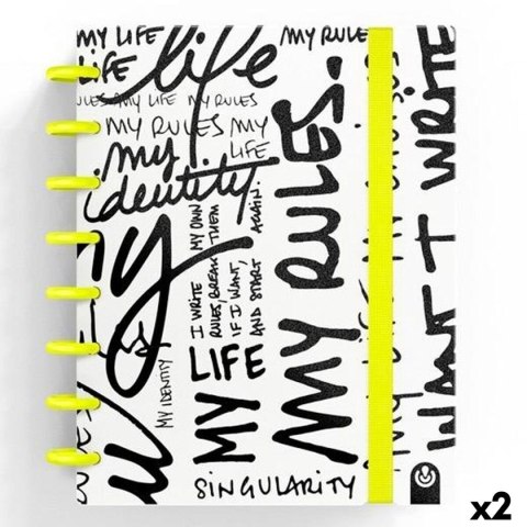 Notatnik Carchivo INGENIOX EDIT MY LIFE Żółty A5 80 Kartki (2 Sztuk)