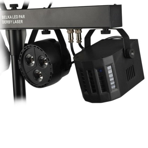 LIGHT4ME BELKA LED PAR DERBY LASER - Multiefekt świetlny, zestaw, oświetlenie disco