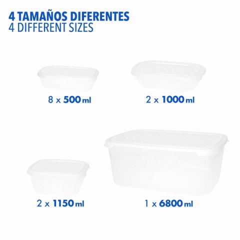 Pojemnik na Lunch Max Home polipropylen (6 Sztuk)