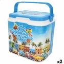 Przenośna Lodówka Aktive Plastikowy 37 x 35 x 27 cm (2 Sztuk)