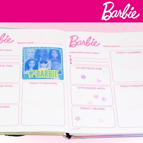 Pamiętnik z Akcesoriami Barbie 15 x 1 x 20 cm Wielokolorowy