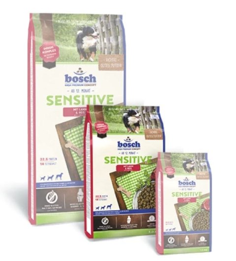 BOSCH Sensitive Lamb & Rice - karma dla psów z wrażliwym żołądkiem z jagnięciną i ryżem 3kg