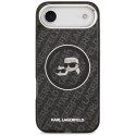 Etui Karl Lagerfeld IML Glitter Karl & Choupette Heads Logo MagSafe do iPhone Air czarny