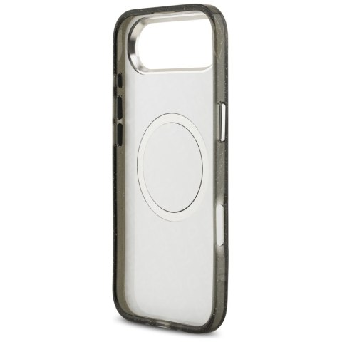 Etui Karl Lagerfeld IML Glitter Karl & Choupette Heads Logo MagSafe do iPhone Air czarny