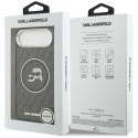 Etui Karl Lagerfeld IML Glitter Karl & Choupette Heads Logo MagSafe do iPhone Air czarny
