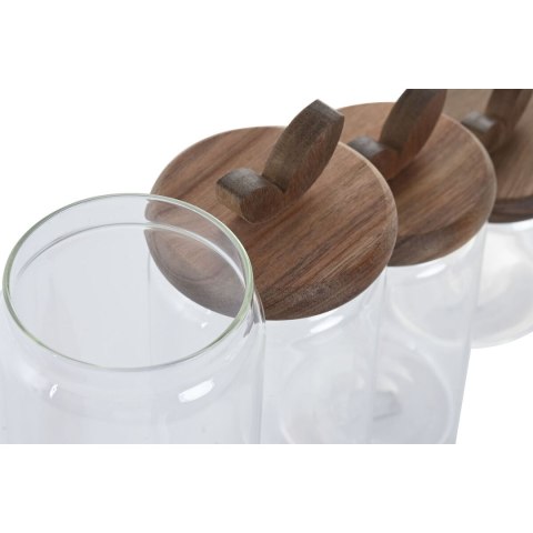 4 pojemniki masy Home ESPRIT Przezroczysty Naturalny 1,3 L 4 Części