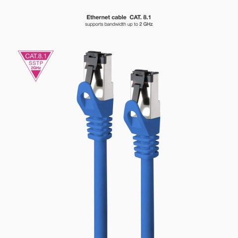 Kabel USB NANOCABLE 10.20.2002-BL Niebieski 2 m