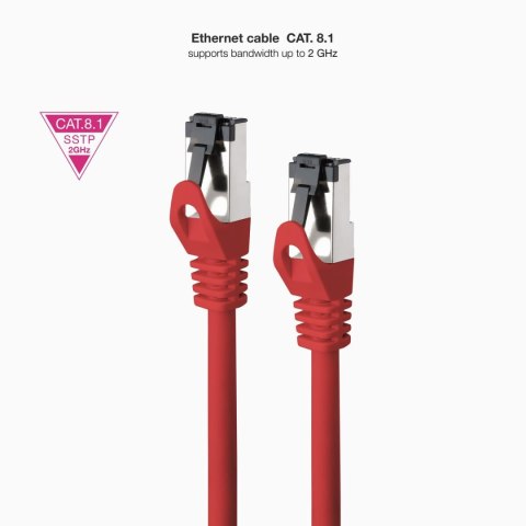 Kabel USB NANOCABLE 10.20.2002-R Czerwony 2 m