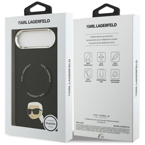 Etui Karl Lagerfeld Karl Pin MagSafe do iPhone Air czarny