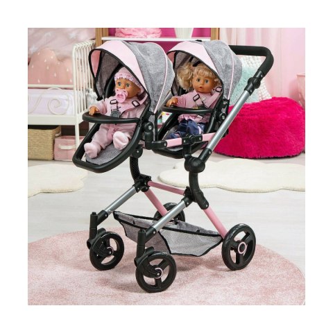 Wózek dla Lalek Reig Szary 81 cm Bliźniaczy