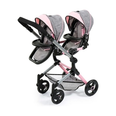 Wózek dla Lalek Reig Szary 81 cm Bliźniaczy