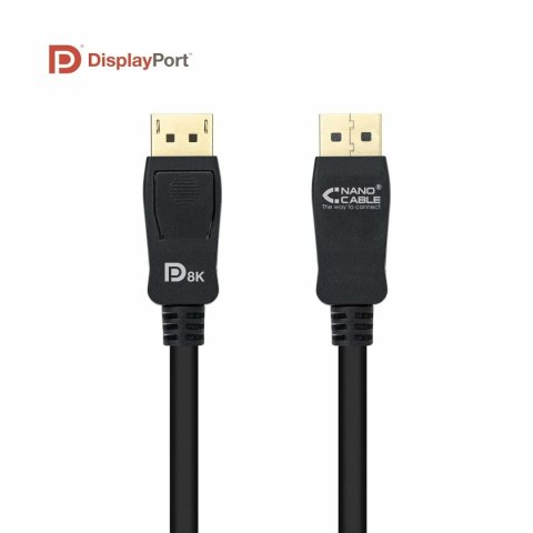 Kabel DisplayPort NANOCABLE 10.15.2502 Czarny 2 m HDR 8K Ultra HD
