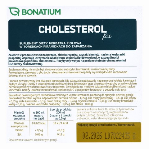 Bonatium Herbatka ziołowa Cholesterol Fix 20szt.