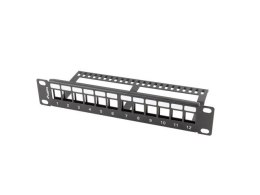 LANBERG PATCH PANEL PUSTY 12 PORT 1U 10