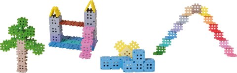 MARIOINEX Klocki Mini Waffle Pastel, 300 elementów