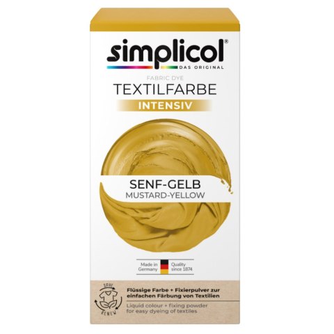 Simplicol Intensiv Barwnik do Tkanin Senf Gelb Musztardowy