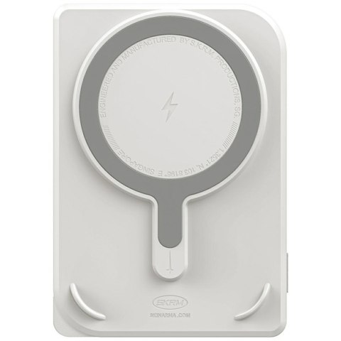 Powerbank Skinarma Nexus Nova Magnetic Kick-Stand 5000mAh 20W PD USB-C MagSafe jasno szary