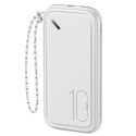 USAMS Powerbank PB56 10000mAh 2xUSB /USB-C / MicroUSB Fast Charge biały/white 10KCD15002 (US-CD150)